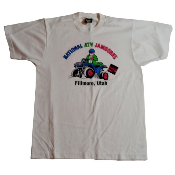 National ATV Jamboree T Shirt Fillmore Utah Coca Cola Vintage Large Single Stitc - Picture 11 of 11